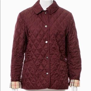 Burberry Brit Quilted Jacket - wine color
